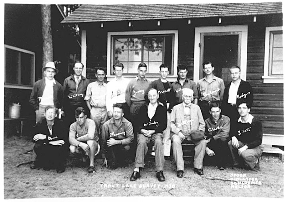 Trout Lake Survey - 1938 including Dr Birge and Dr Juday